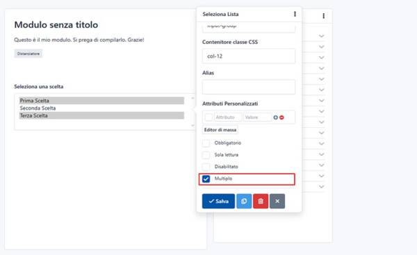 Form Builder 11 Select List Multiplo