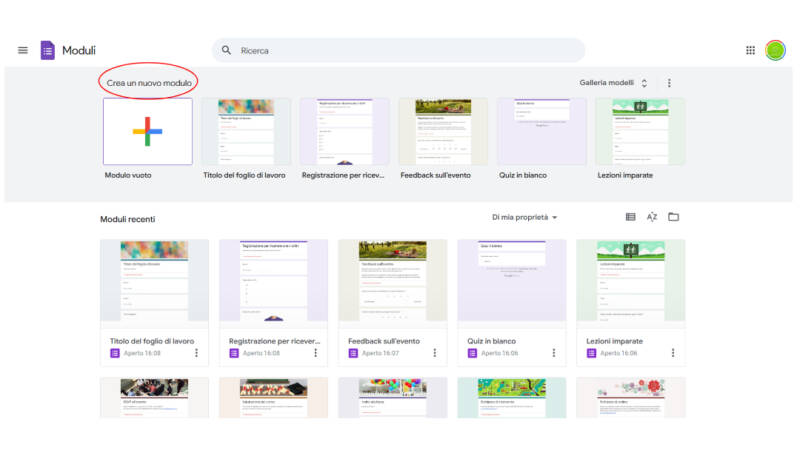 Google Form Sondaggio: Guida Completa Per Creare, Personalizzare E Analizzare Sondaggi Online 4 Crea Nuovo Modulo Google